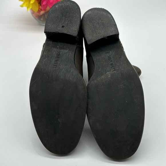 Nine West Just This Brown Leather Ankle Bootie Size 8.5 MCA6442K - Picture 5 of 7